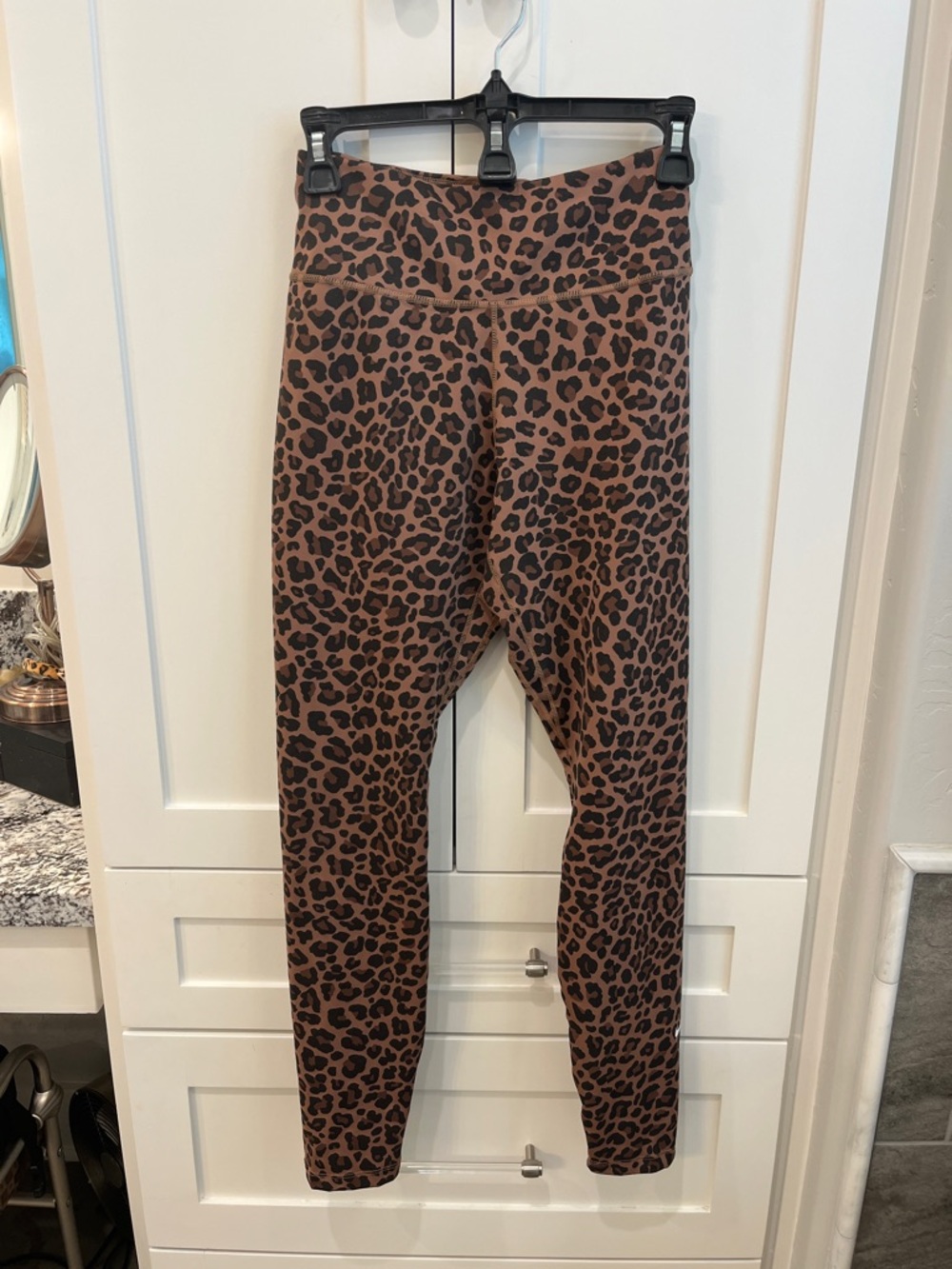 Nike Brown and Black Leopard Print Leggings